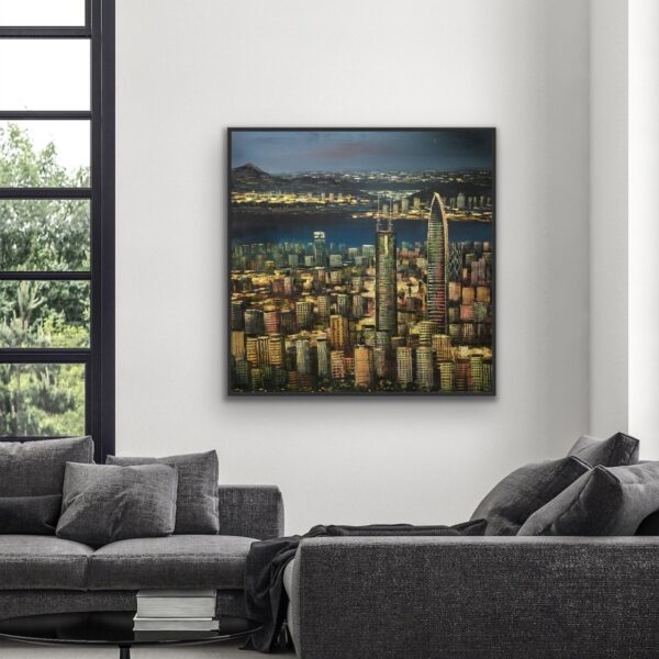 Beautiful View From The Peak (120*120cm) - Image 4