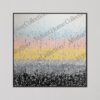 The Dot To Dot Abstract -Black and yellow (80*80cm)