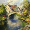 Country Side Scene (80*80cm) - Image 3