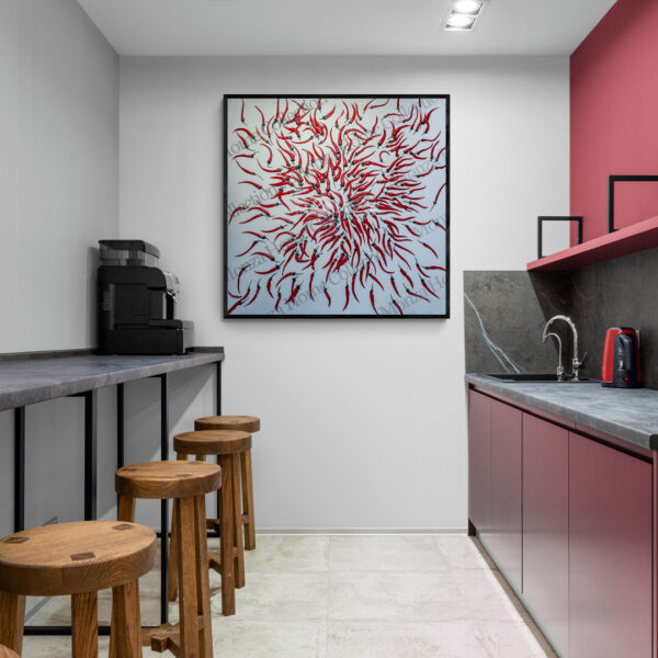 Modern workplace kitchen interior