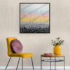 The Dot To Dot Abstract -Black and yellow (80*80cm) - Image 2