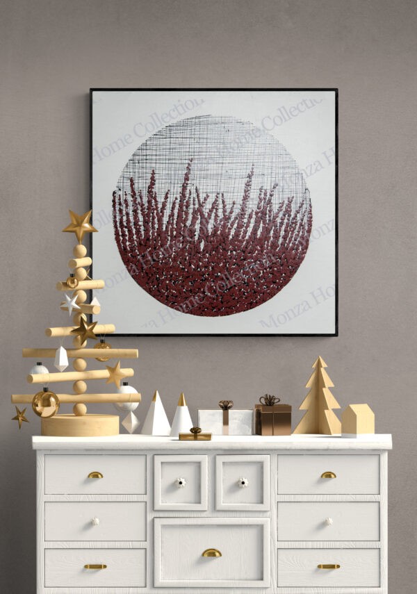 Modern Christmas interior with dresser scaled