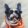 Pop Art- Mischievous Dog (60*60cm) - Image 3
