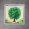 3D Colourful Tree-Green (46 x 46cm)