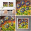 3D Aster Flower- (46 x 46cm) 2/1 Set