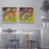 3D Aster Flower- (46 x 46cm) 2/1 Set - Image 2