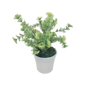 GDN00004-Artificial Philodendron Birkin c/w pot