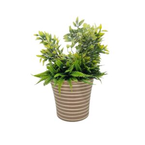 GDN00005-Artificial Aloe Sriata c/w pot