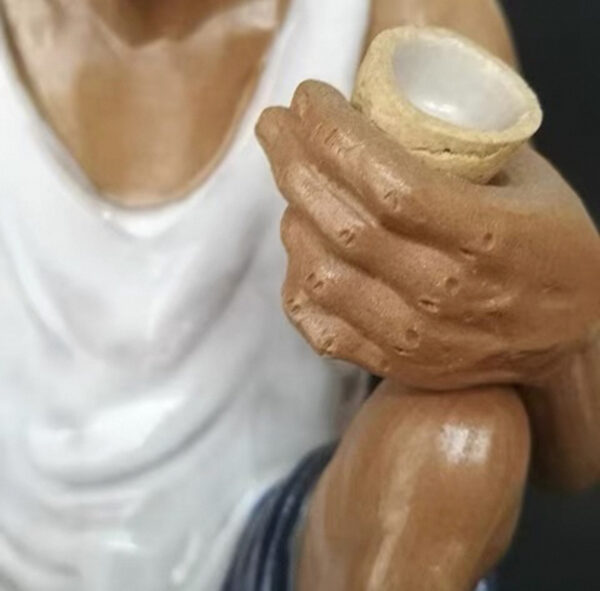 CER00973-Hand Painted Elderly Man Figurine-04 - Image 11