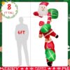 MIS01588-Inflatable 2.4M (8ft) Triple Santa Claus c/w Blower Fan & LED light - Image 10