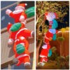 MIS01588-Inflatable 2.4M (8ft) Triple Santa Claus c/w Blower Fan & LED light - Image 7