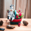 MIS00672-Christmas Flower W/Soft Toy Decor