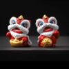 MIS-01612-Prosperity And Fortune Lions-Red (Pair) - Image 5
