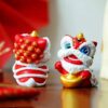 MIS-01612-Prosperity And Fortune Lions-Red (Pair) - Image 3