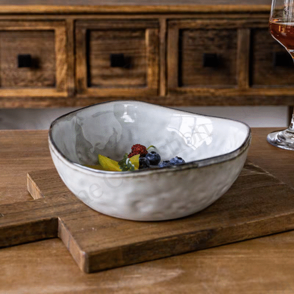 CER10768-8.25" Deep Bowl (Grey) - Image 3
